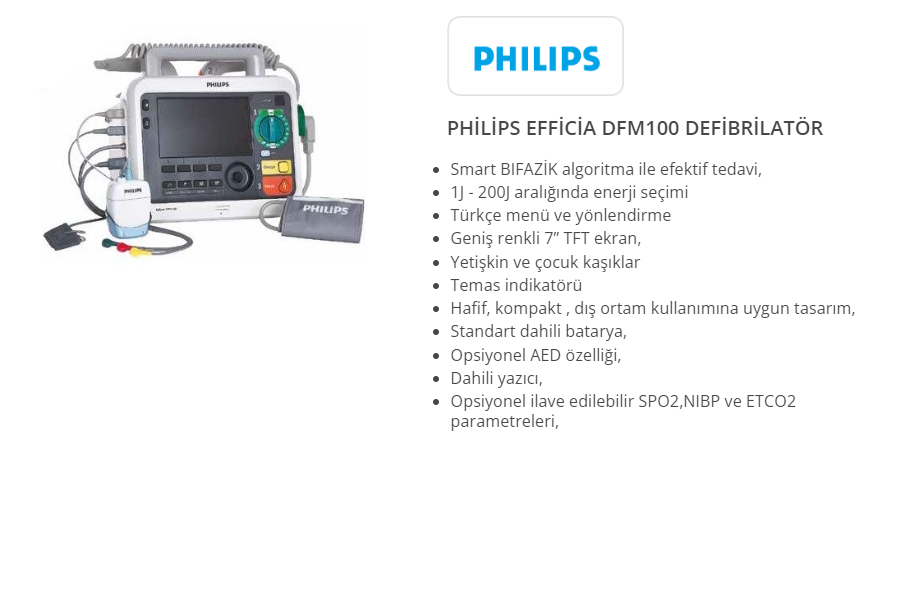 Philips Efficia DFM100 Defibrilatör